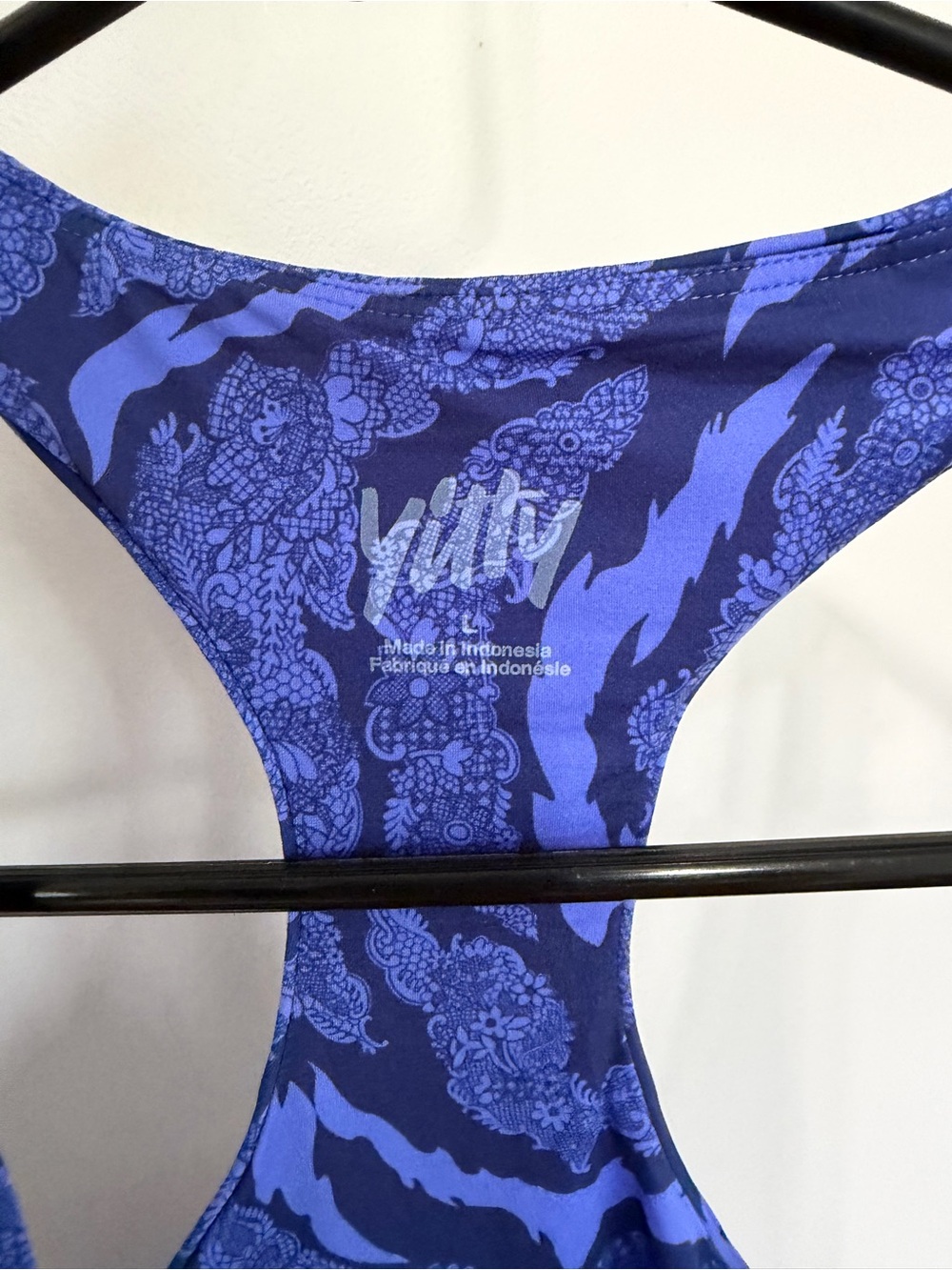 YITTY Blue Patterned Racerback One-Piece Tank - Picture 5 of 8